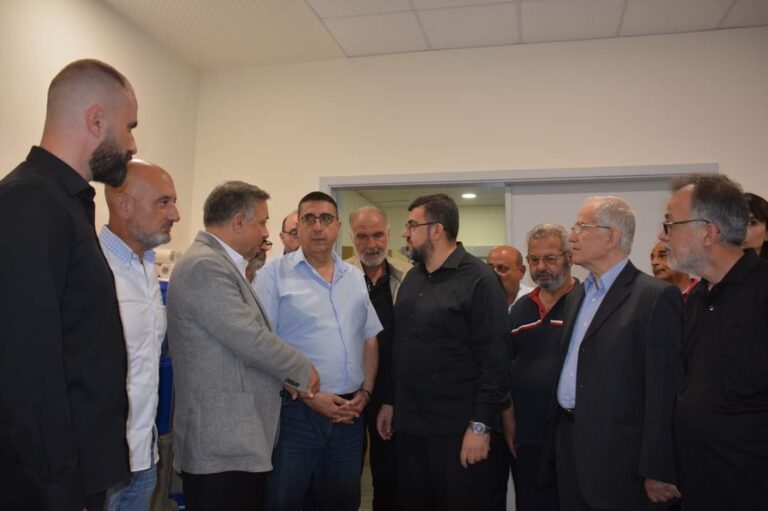 حجار زار مركز الخدمات الاجتماعية في مدينة النبطية بحضور النائب ناصر جابر الذي عرض احتياجات المركز
