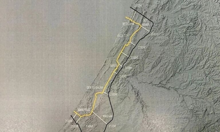ترامب ينشر خريطة لخطوط الانسحاب الإسرائيلي من غزة
