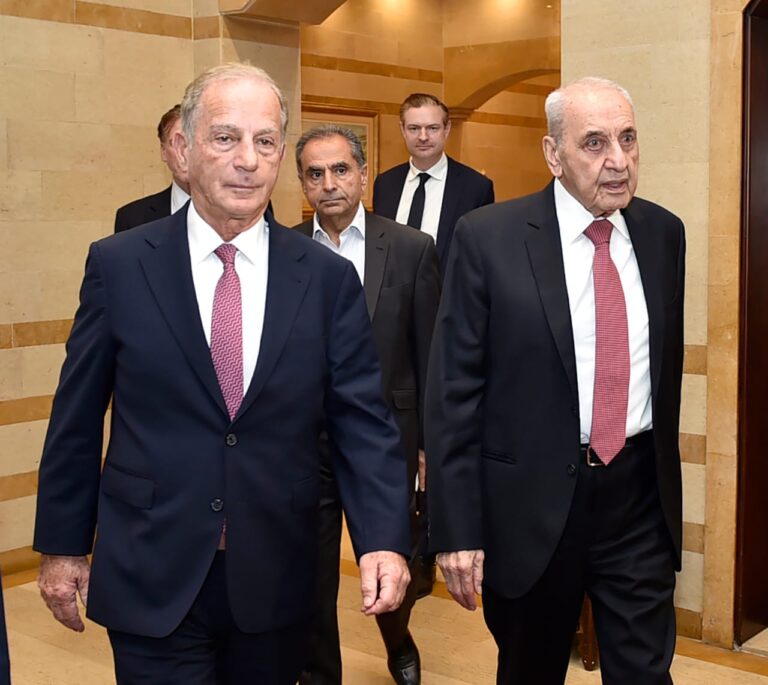 الرئيس بري يلتقي السفير الأميركي الجديد ويتلقى برقيتيْ تهنئة