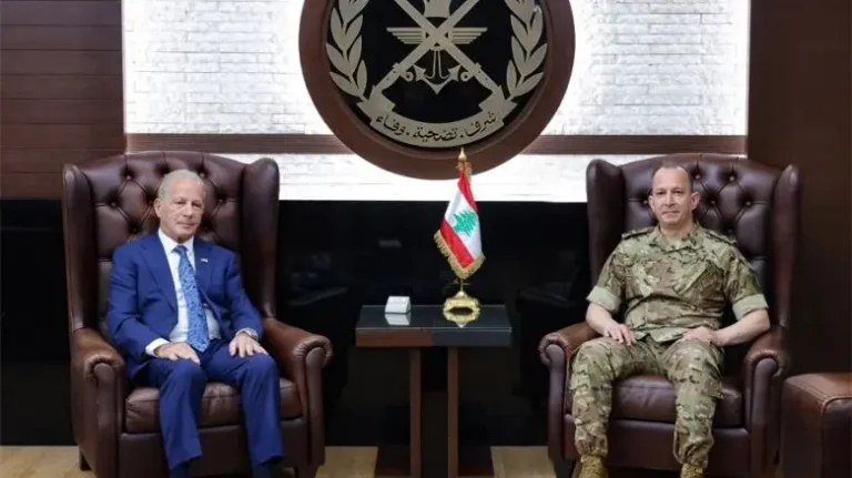 السفير الأميركي خلال لقائه العماد هيكل شدد على أهمية جهود الجيش للحفاظ على الاستقرار