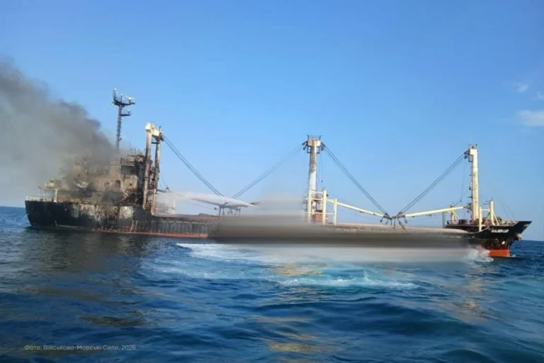 الدفاع الروسية: استهداف سفينة شحن عسكرية إلى أوكرانيا في ميناء أوديسا