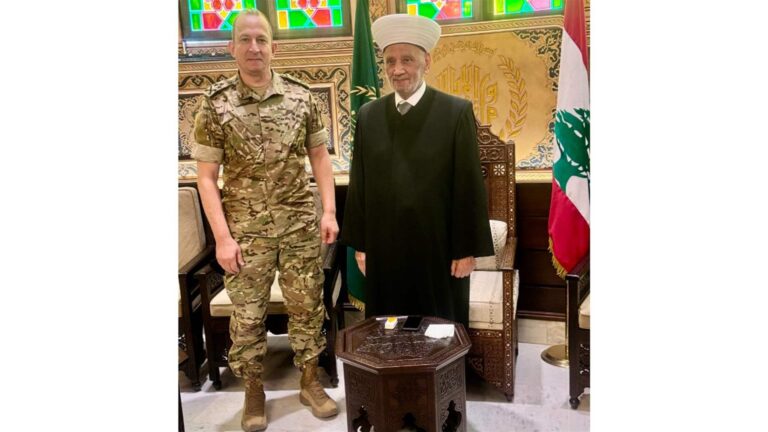 دريان استقبل العماد رودولف هيكل وأكد وقوفه الى جانب الجيش