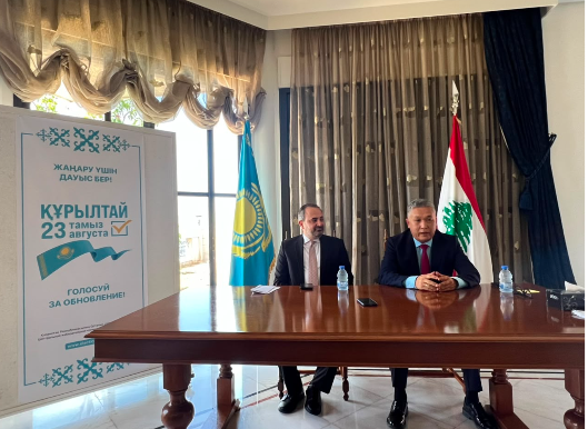 السفير الكازاخستاني: ندعم الاستقرار والحل السلمي للنزاع في لبنان واحتمال ان نشارك بقوات حفظ السلام بالجنوب مستقبلا