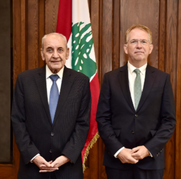 الرئيس بري استقبل السفير الفرنسي الجديد باتريك دوريل